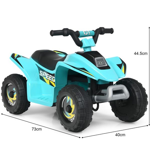 Coast Kinderquad – Achteruit Rijden – 6 V – max. 30 kg – 73 x 40 x 44,5 cm – Blauw