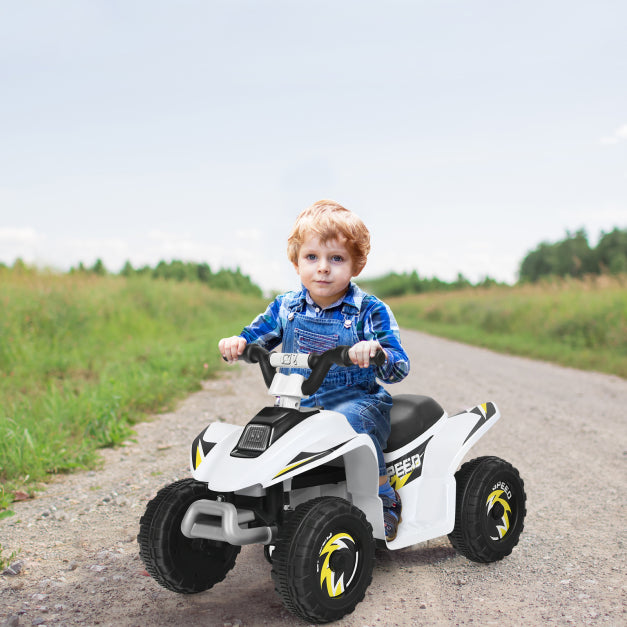Coast Mini Quad voor Peuters – 6V Batterij Aangedreven – 73 x 40 x 44,5 cm – Wit