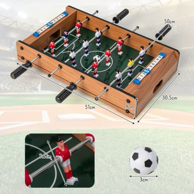 Coast Mini-Tafelvoetbaltafel - Voor Kinderen - 51 x 31 x9 cm