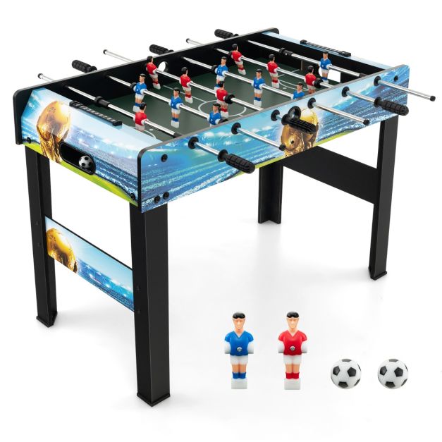 Coast Mini Tafelvoetbalspel - Inclusief 2 balletjes - met Puntenteller en Afneembare Poten - 94 x 51 x 68,5 cm