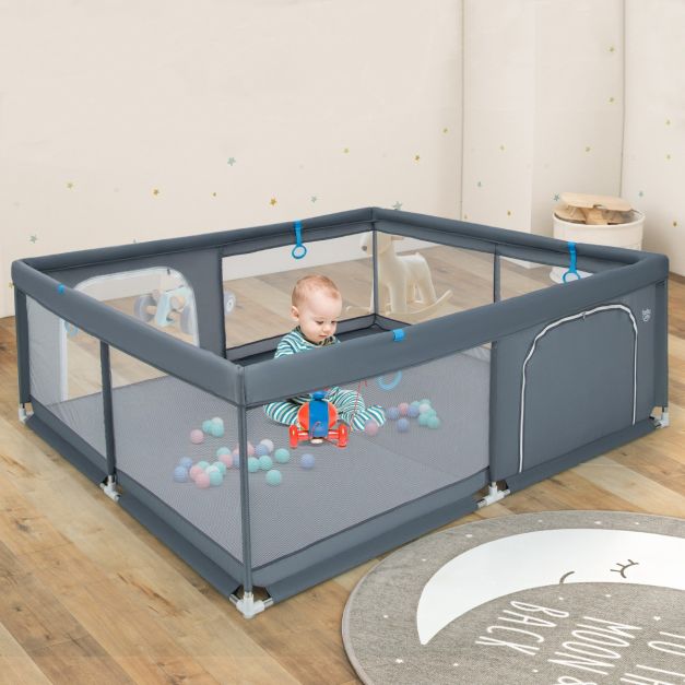 Coast Babybox Opvouwbaar - Grijs - 200x180cm
