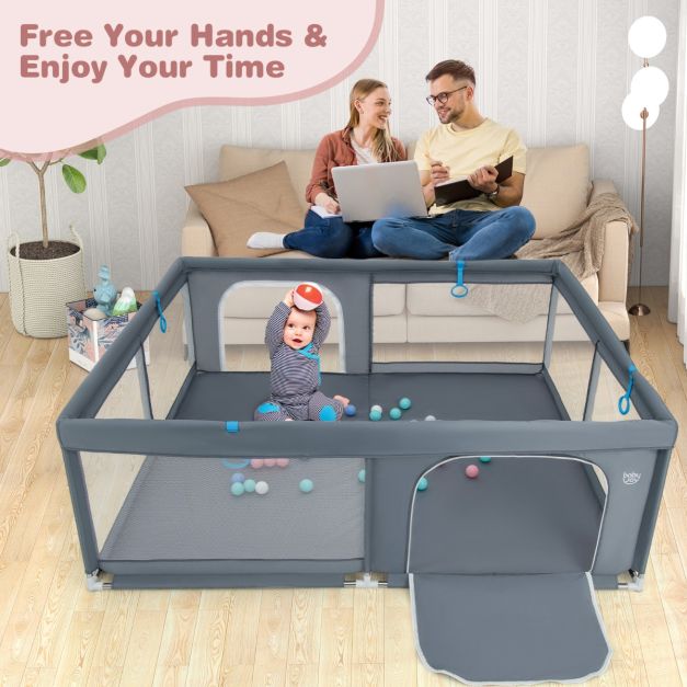 Coast Babybox Opvouwbaar - Grijs - 200x180cm