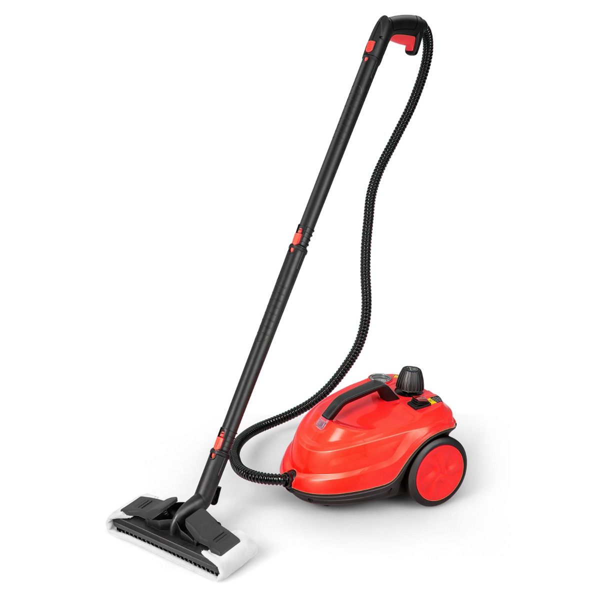 Coast Draagbare Stoomreiniger 2000W Rood – 37 x 26 x 25 cm – 5 Bar – 1,8 Liter – 15-delig