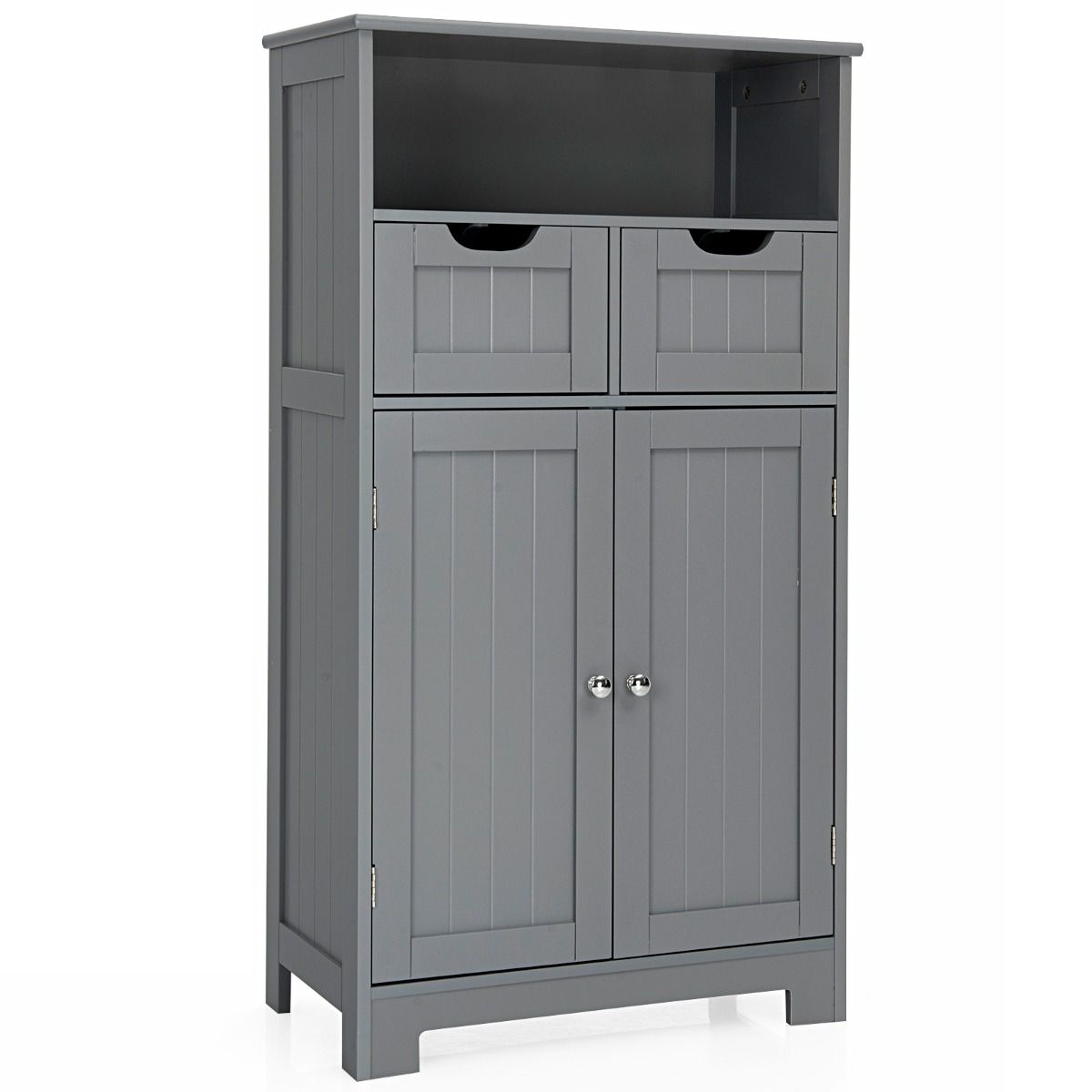 Coast Badkamerkast - 2 Deuren - 2 Lades - 60 x 30 x 109 cm - Grijs