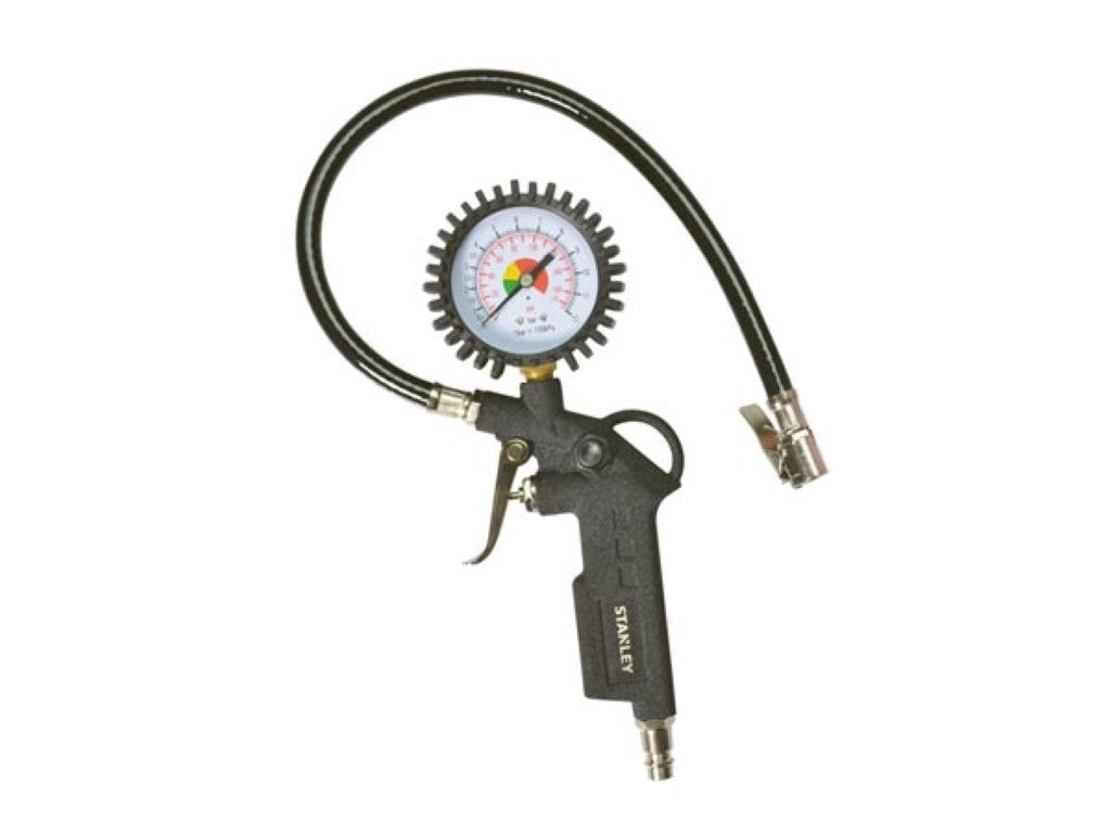 Stanley Luchtpistool W150533xstn – Voorzien Van Geïntegreerde Manometer En Een Vierde Inch Aansluiting En Ergonomische Handgreep – Voor Autobanden En Luchtmatrassen – Zwart Metaal – Honderd liter per minuut