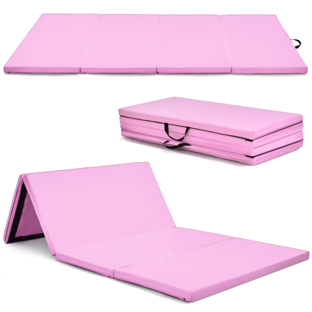 Coast 240 x 120 x 5 cm opvouwbare gymnastiekmat met klittenbandbevestiging en 2 handgrepen