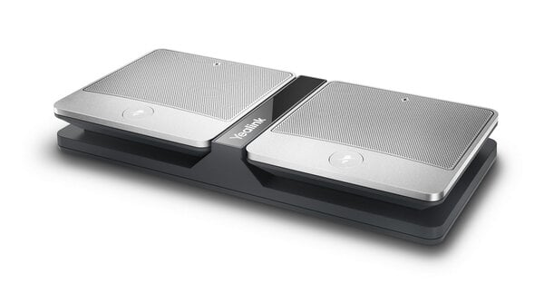 Yealink - Video Conferencing Kit VDK500 - Full HD & 5x Optische Zoom - Met Draadloze Micpods & WPP20 Wireless Pod - Metaal & Kunststof - Zilver & Zwart