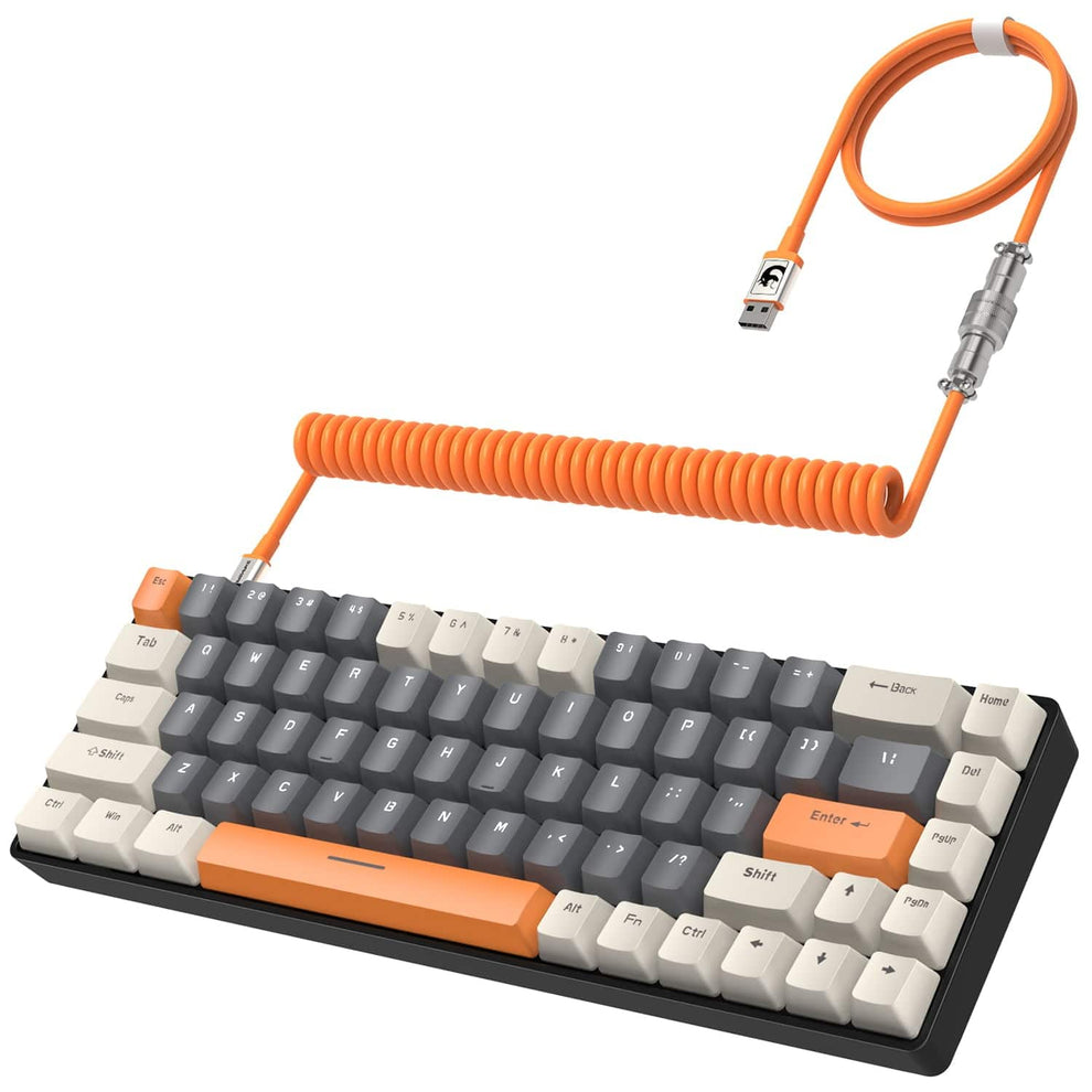 ZIYOULANG T8 Mechanical Keyboard - 60% Compact- RGB - Brown Switch - USB-C