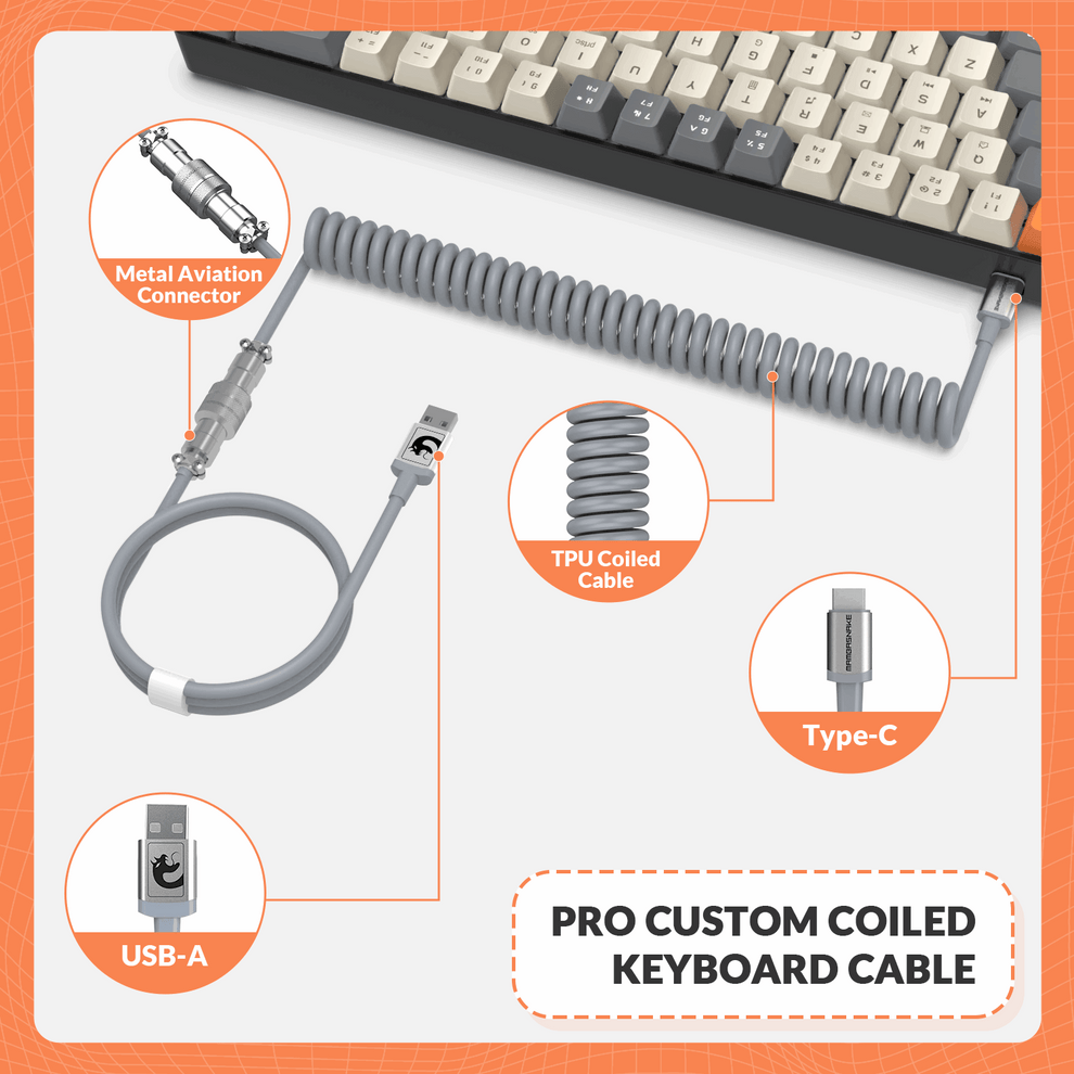 ZIYOULANG T8 Mechanical Keyboard - 60% Compact- RGB - Brown Switch - USB-C