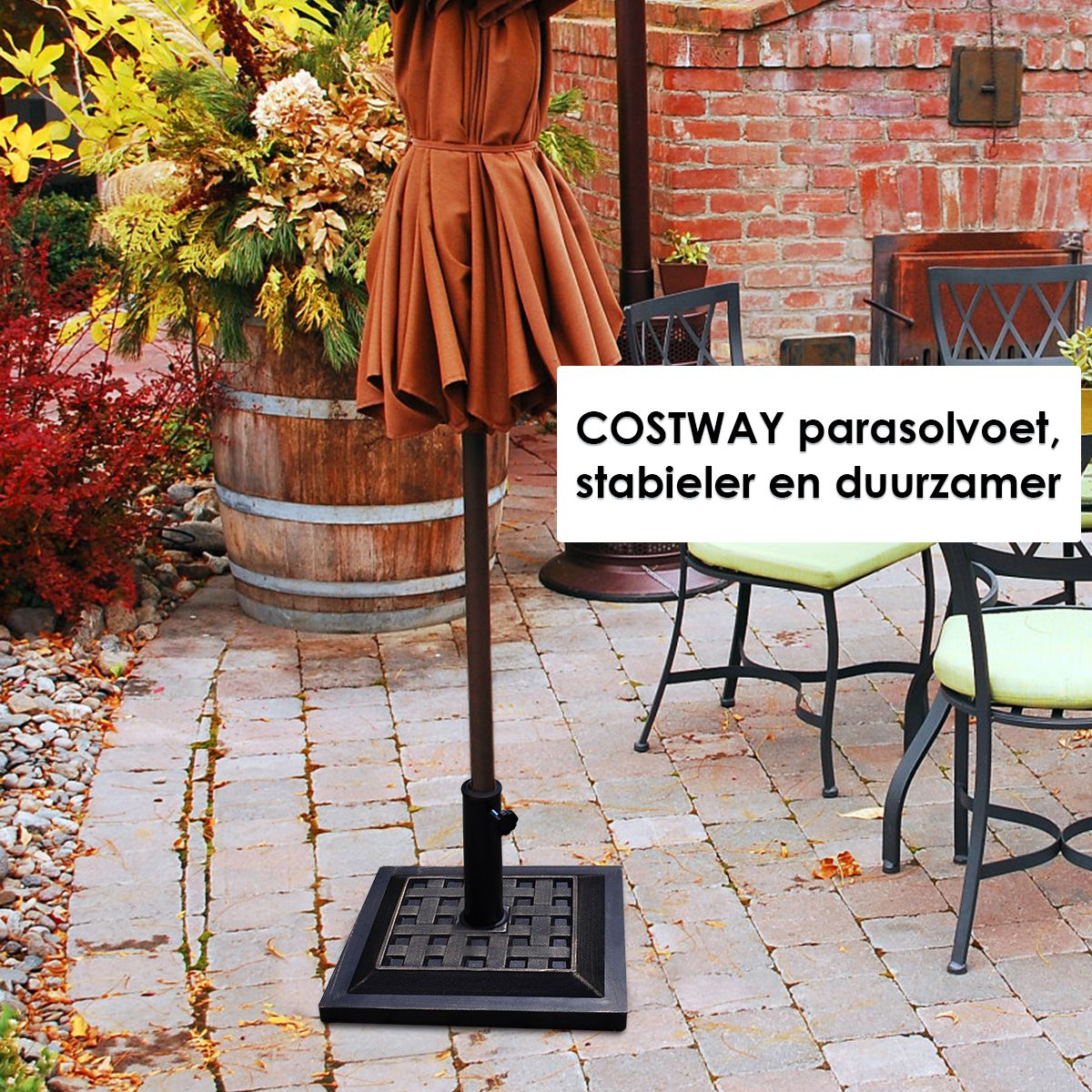 Coast Parasolvoet - Gietijzer - 44 x 44 x 33 cm - Brons